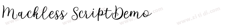 Mackless ScriptDemo字体转换